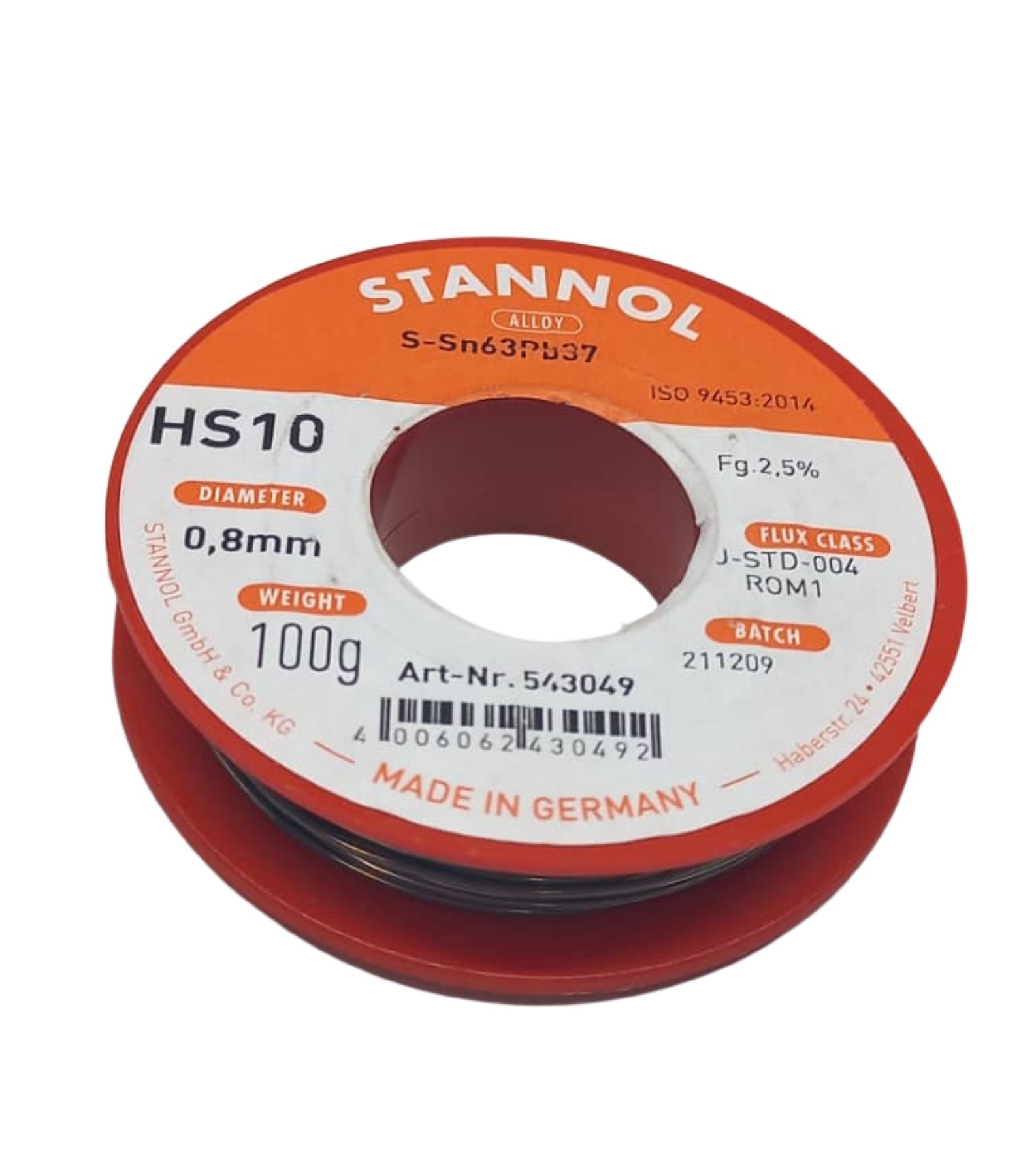 Untitled design (5) Soldering Wire HS10 | 63/37 | 0.8 | 100 g - Image 1