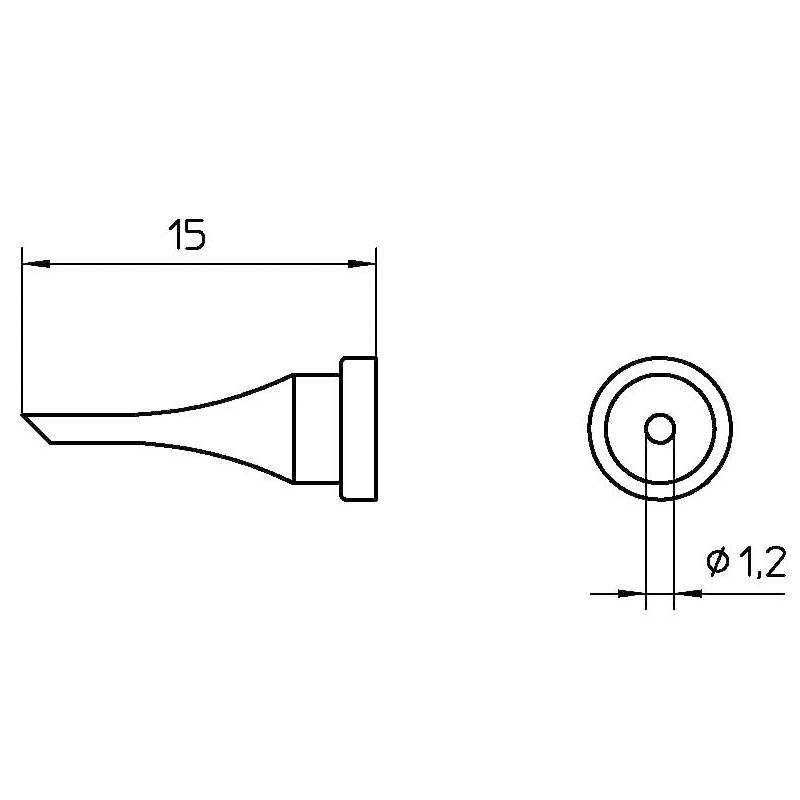 LT 11CP soldering tip 1 LT 11CP soldering tip