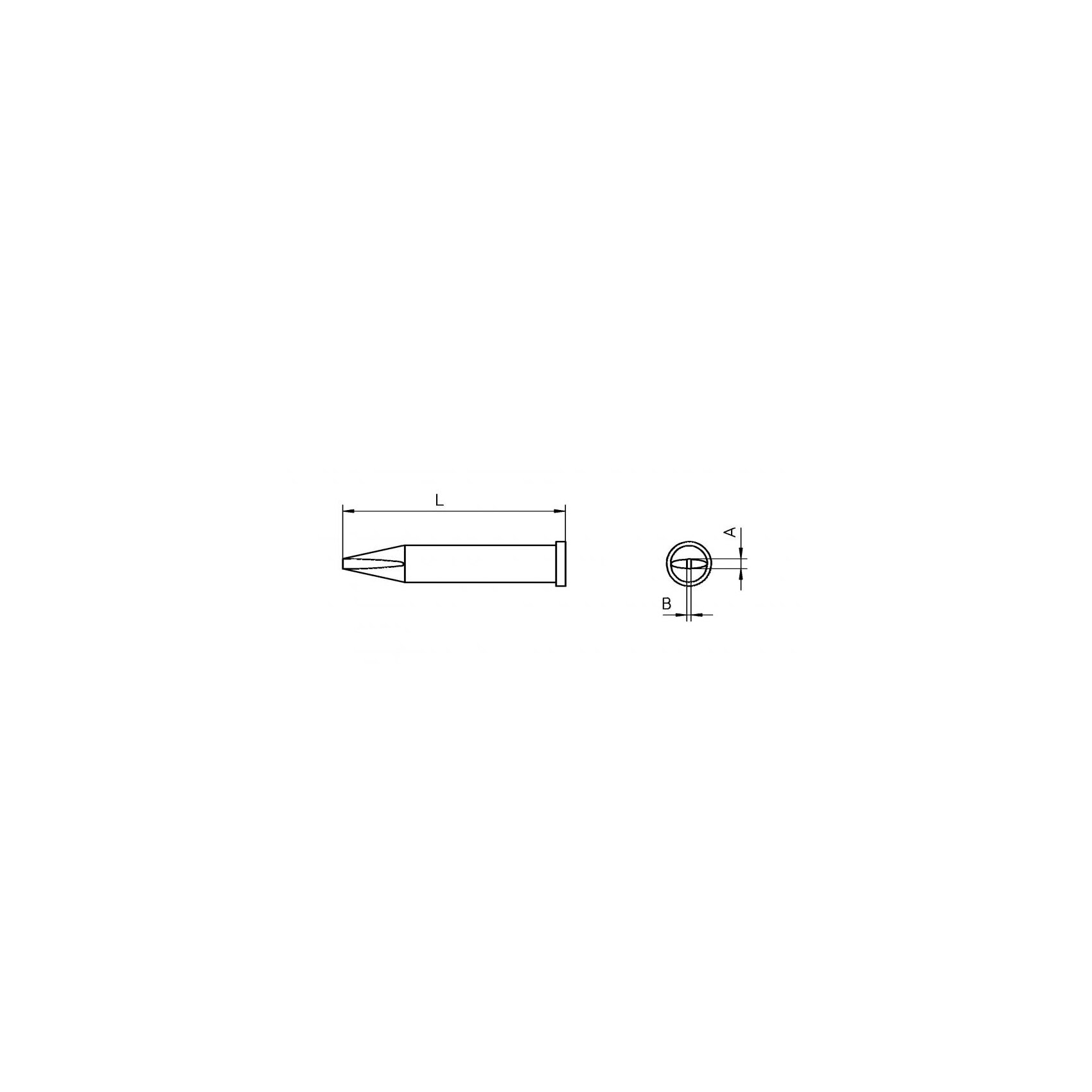 XT AA Soldering Tip 1 XT AA Soldering Tip