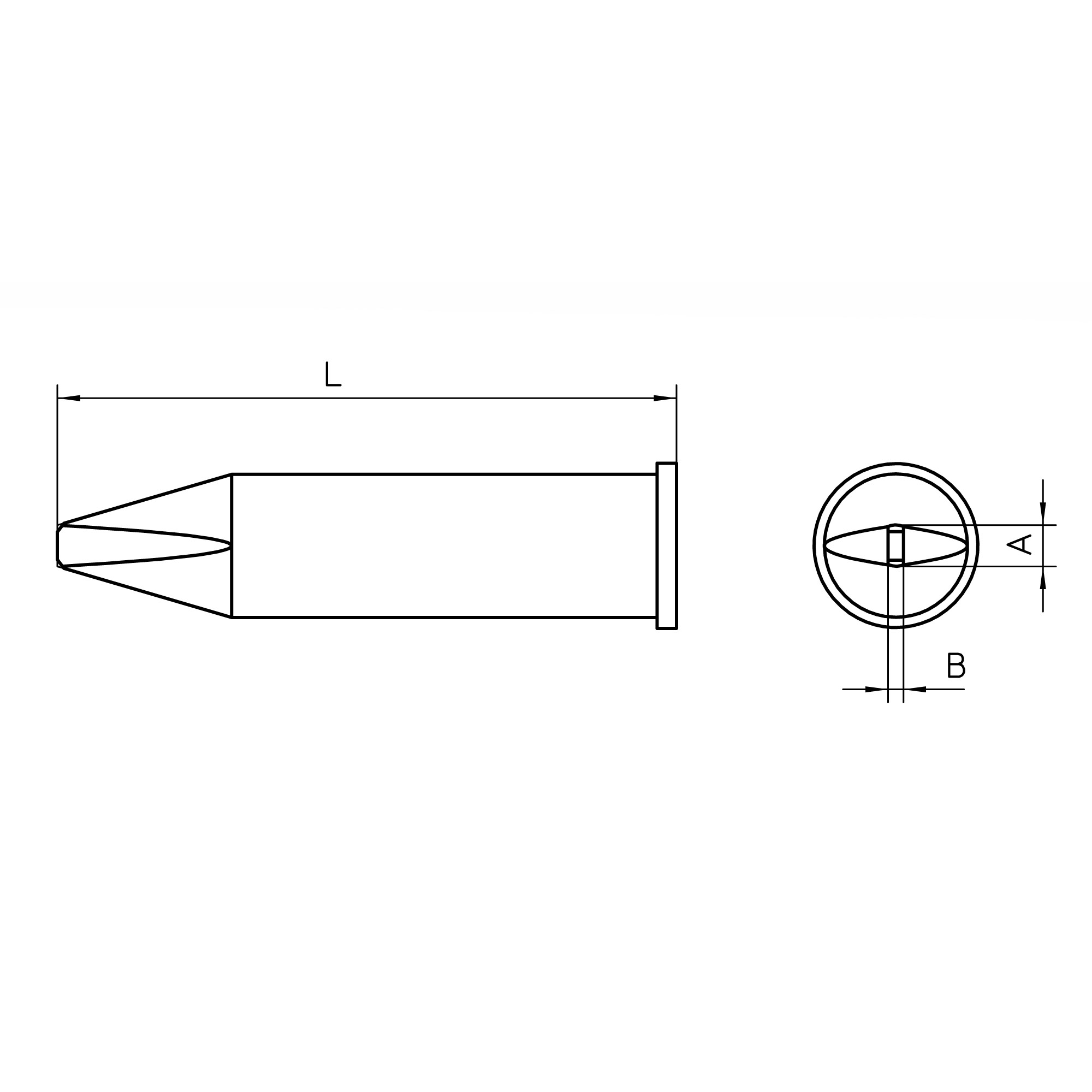 XHT C Soldering tip 1 XHT C Soldering tip