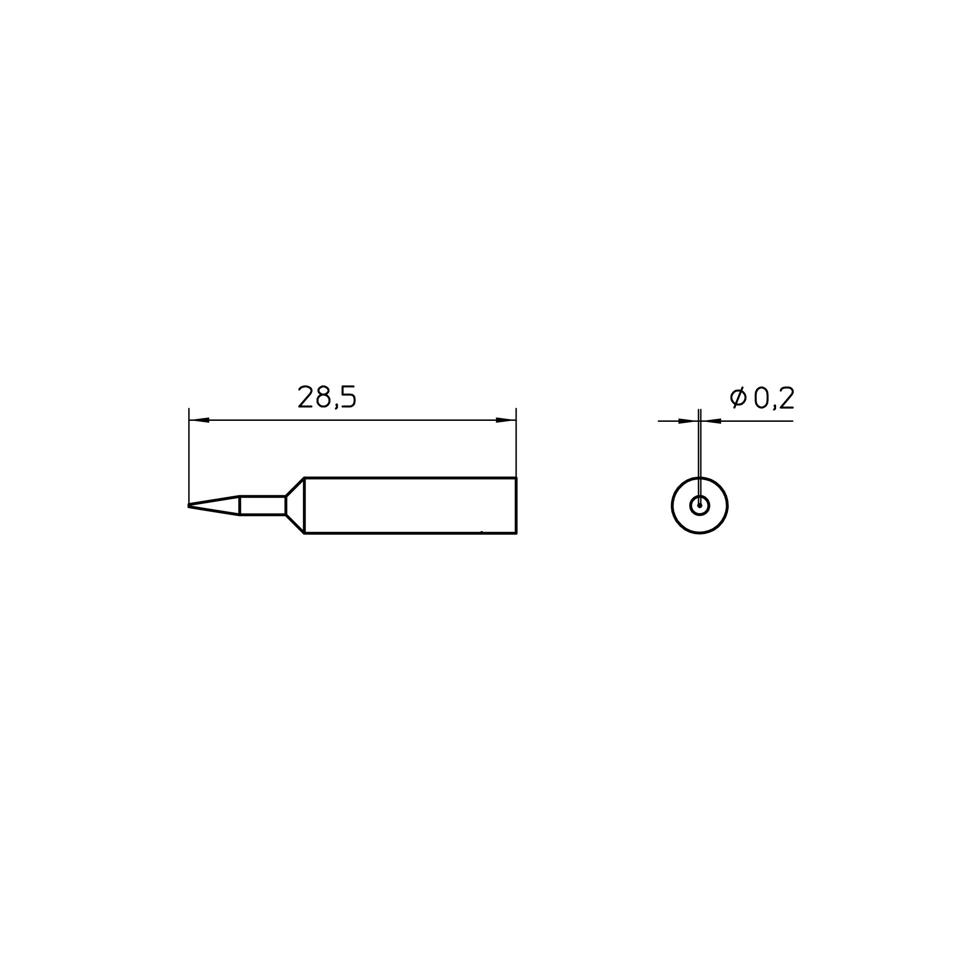 XNT 1S Soldering tip 1 XNT 1S Soldering tip