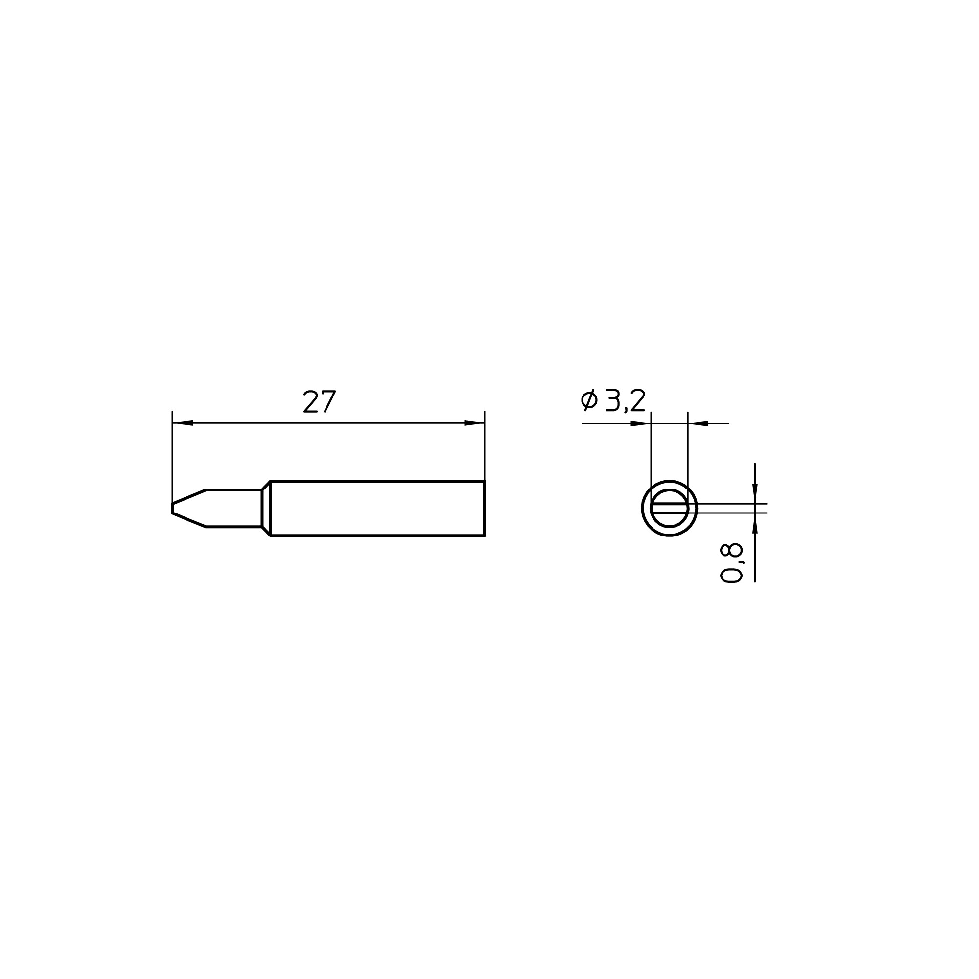 XNT C Soldering tip 1 XNT C Soldering tip