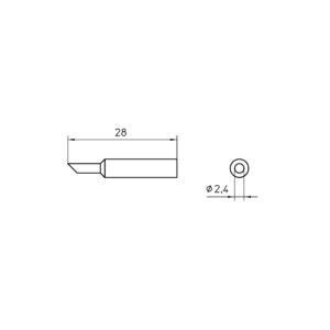 XNT BB 45° Soldering tip