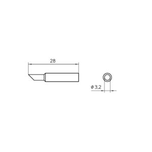 XNT CC 45° Soldering tip