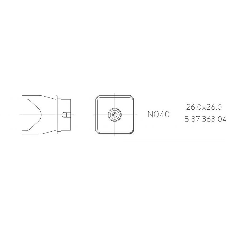 NQ 40 Hot air nozzle 1 NQ 40 Hot air nozzle
