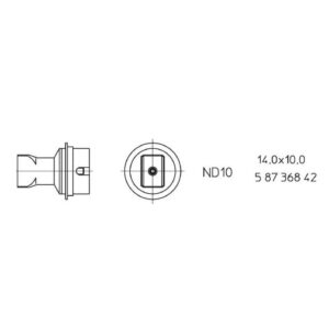 ND 10 Hot air nozzle
