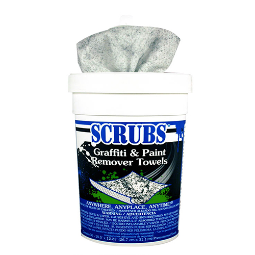 دستمال حوله ای تمیز کننده گرافیت و رنگ Scrubs
