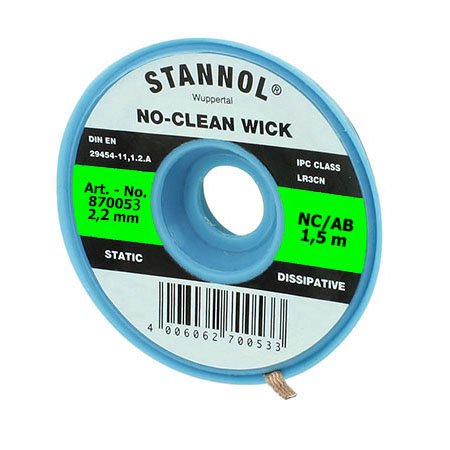 44 NO-CLEAN DESOLDERING WICK 1.5 mm - Image 1