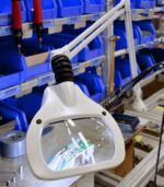 Wave LED Industrial rectangular lens LED bench magnifier - Image 3